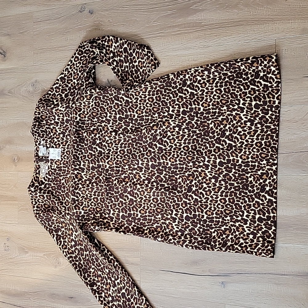 J Crew Leopard Print Mini Dress SZ 12